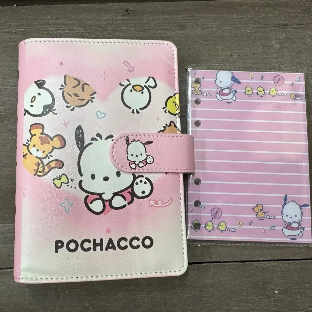 Pochacco A6 6 Ring Binder, & Paper